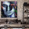 ” Him ” : 39.37″- 39.37″ (100cm x 100cm) large painting, acrylic on canvas, 2020.